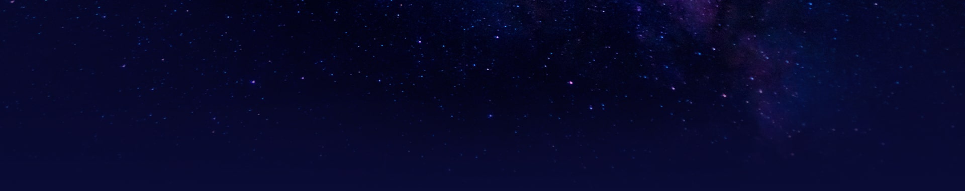 Dark Space View With Stars Banner